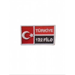 122 FİLO TÜRK BAYRAĞI PATCH 122 FİLO TÜRK BAYRAĞI PATCH