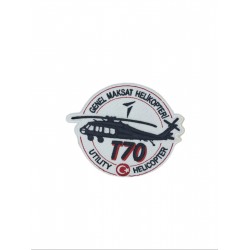 T-70 GENEL MAKSAT HELİKOPTERİ PATCH T-70 GENEL MAKSAT HELİKOPTERİ PATCH