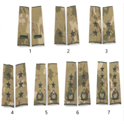 KARA KUVVETLERİ KAMUFLAJ RÜTBE-SUBAY