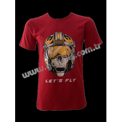 LETs FLY KIRMIZI T-SHIRT