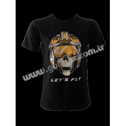 LETs FLY SİYAH T-SHIRT LETs FLY SİYAH T-SHIRT