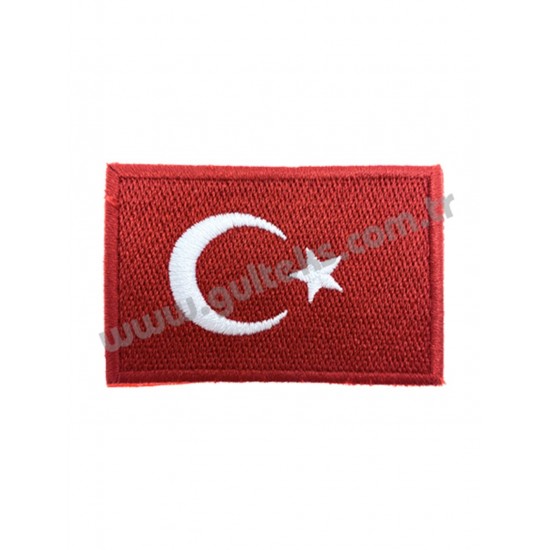 TÜRK BAYRAĞI PATCH KIRMIZI TÜRK BAYRAĞI PATCH KIRMIZI