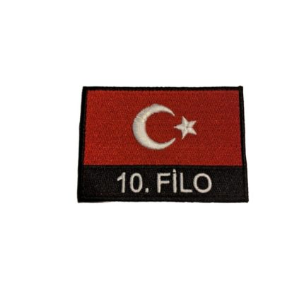 10. FİLO TÜRK BAYRAĞI PATCH