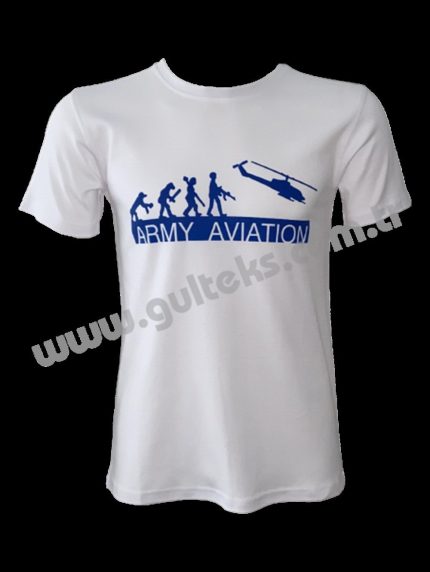 ARMY AVIATION BEYAZ T-SHIRT