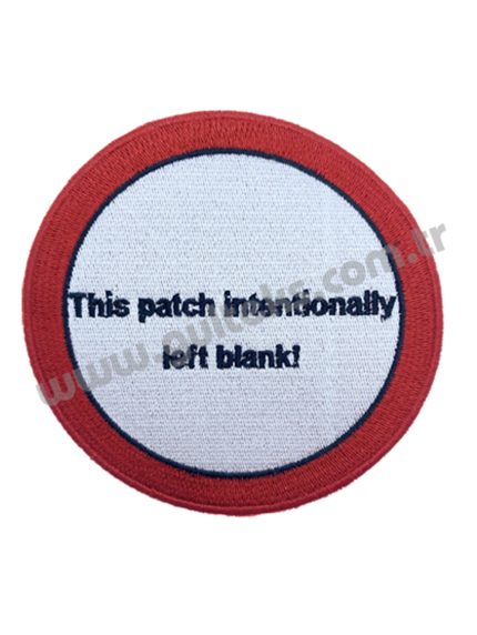 BLANK PATCH