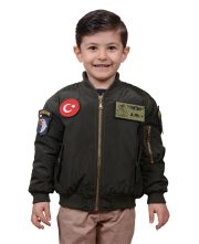 ÇOCUK UÇUŞ MONTU HAKİ RENK