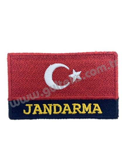 JANDARMA YAZILI TÜRK BAYRAĞI
