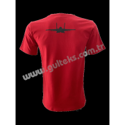 JET UÇAKLARI KIRMIZI T-SHIRT - Görsel 2