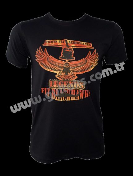 LEGENDS FLY BLACKHAWKS SİYAH T-SHIRT